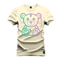 Camiseta Premium T-Shirt Algodão Estampada Unissex Neon Urso