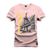 Camiseta Premium T-Shirt Algodão Estampada Unissex Nyc Ponte