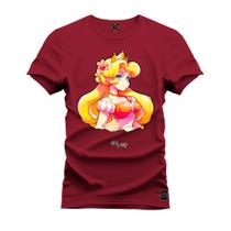 Camiseta Premium T-Shirt Algodão Estampada Unissex Princesinha