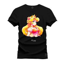 Camiseta Premium T-Shirt Algodão Estampada Unissex Princesinha