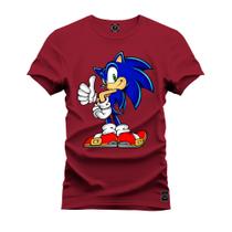 Camiseta Premium T-Shirt Algodão Estampada Unissex Sonic