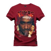 Camiseta Premium T-Shirt Algodão Estampada Unissex Tupac Drugs