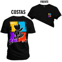 Camiseta Premium T-Shirt Algodão Estampada Unissex Urso 4 Cores Frente e Costas