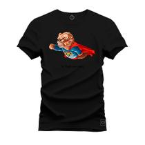 Camiseta Premium T-Shirt Algodão Estampada Unissex Urso Man