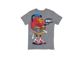 Camiseta Premium Tecido 30.1 Penteado Personalizada