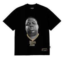 Camiseta Premium The Notorious Big P&B 3D - Preto B90644