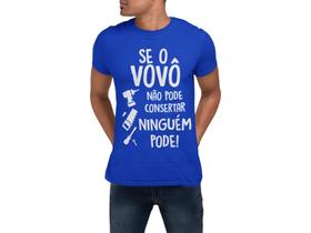 Camiseta Presente Dia Dos Pais Presente Vovô Avô Azul Royal
