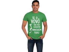 Camiseta Presente Dia Dos Pais Presente Vovô Avô Verde Bandeira