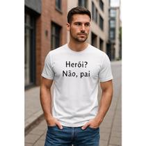Camiseta Presente para Pai Dia dos Pais Criativa 100% Algodão Masculina