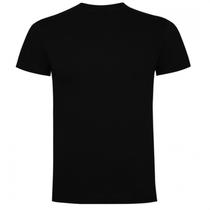 Camiseta preta 100% algodão S/3XL para homens Camiseta preta 100% algodão S/3XL para homens