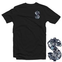 Camiseta Preta Adulto Gangster Gansgsta Skull Style 100% Algodão Penteado Premium 30:1 Mod.01 Camiseta Preta Adulto Gangster Gansgsta Skull Style 100% Algodão Penteado Premium 30:1 Mod.01