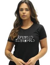 Camiseta Preta Avenged Sevenfold Rock Heavy Metal m04