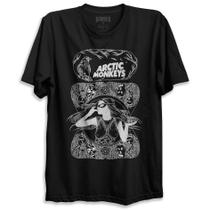Camiseta Preta Banda Arctic Monkeys Bomber Rock