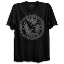 Camiseta Preta Banda Black Sabbath Anjo Caído Bomber Rock Heavy Metal