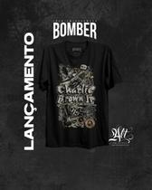 Camiseta Preta Banda Charlie Brown Jr Bomber Rock