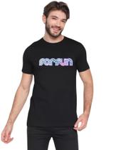 Camiseta Preta Banda rock Forfun brasileira turne nós M04