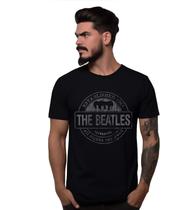 Camiseta Preta Banda The Beatles All Rights Reserved Liverpool Bomber Rock Camiseta Preta Banda The Beatles All Rights Reserved Liverpool Bomber Rock