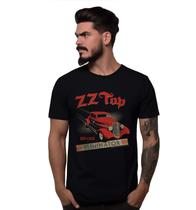 Camiseta Preta Banda Zz Top Eliminator Est.1969 Bomber Blues Rock Bily Gibbons Camiseta Preta Banda Zz Top Eliminator Est.1969 Bomber Blues Rock Bily Gibbons
