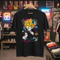 Camiseta Preta Básica Masculina Algodão Premium Camisa Personalizada Estampa Anime Urbana Streetwear Blusa Preta Presente Aniversario Homens