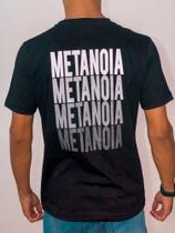 Camiseta preta casual 100% algodão modelo slim