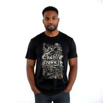 Camiseta Preta Charlie Brown Jr. - 100% Algodão - Bomber Rock