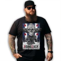 Camiseta Preta Custom Riding Easy Ride With Pride V-twin Ride No Remorse Camiseta Preta Custom Riding Easy Ride With Pride V-twin Ride No Remorse