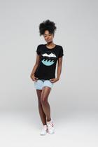Camiseta - Preta Estampada Camiseta - Preta Estampada