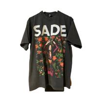 Camiseta Preta Estilo Vintage Sade Kiss of Life Para Homens E Mulheres, Top Gráfico De Verão