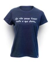 Camiseta Preta Feminina Lema Amigos do Bem