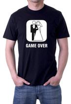 Camiseta Preta Game Over Despedida de Solteiro
