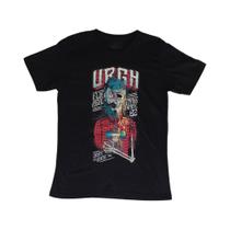 Camiseta Preta JRKT John Rocket Algodão Zombie Skate