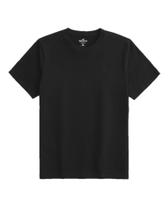 Camiseta Preta Masculina 100% Algodão Hoo Bordado