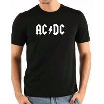 Camiseta Preta Masculina AC DC