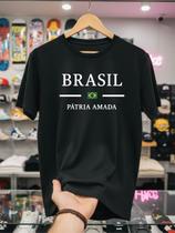 Camiseta Preta Masculina Brasil Copa 2026 Patria Amada Brasil Oficial 100% Algodao Promoção Limitada Cor:PretoTamanho:G