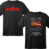 Camiseta Preta Masculina Estampa Carro Supra Mk4 Furiosos Camiseta Preta Masculina Estampa Carro Supra Mk4 Furiosos