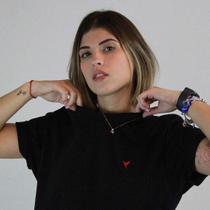 Camiseta Preta Masculina/Feminina Líria Camiseta Preta Masculina/Feminina Líria