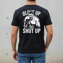 Camiseta Preta Masculina Treino Boxe Original Camisa Academia Artes Marciais Fitness Respirável Blusa Preta Presente Aniversario Homens