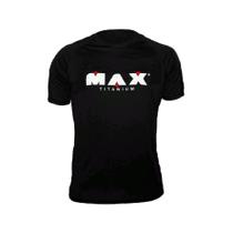 Camiseta Preta Max Titanium - Tamanho: GG Camiseta Preta Max Titanium - Tamanho: GG