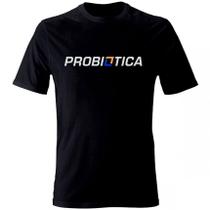 Camiseta Preta Probiótica - Tamanho: G Camiseta Preta Probiótica - Tamanho: G