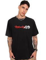 Camiseta Preta Rock In Rio 40 anos e para sempre 2024 M02