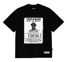 Camiseta Preta Streetwear Tripa Seca - B90565