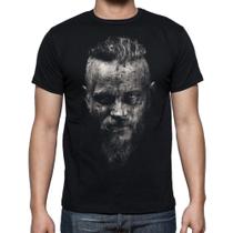Camiseta Preta Vikings King Ragnar
