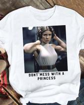 Camiseta Princesa Leia Star Wars maromba fitness academia