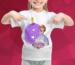 Camiseta Princesa Sofia Aniversário