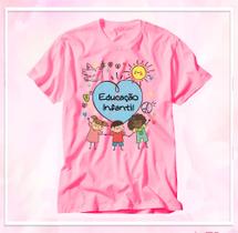 Camiseta Professores Educação Pedagogia Escola Camisa Rosa - Mavili Criativa