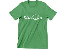 Camiseta Profissão Direito Advogado Estudante Verde Bandeira Camiseta Profissão Direito Advogado Estudante Verde Bandeira