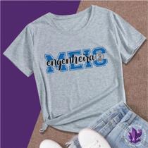 Camiseta Profissões Meio Engenheira Estudante Camiseta Profissões Meio Engenheira Estudante