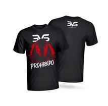 Camiseta Prohibido Preta - Tamanho: M