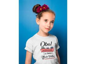 Camiseta Promovida a Irmã Mais Velha Branca