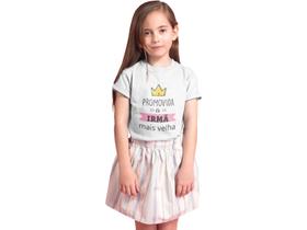Camiseta Promovida a Irmã Mais Velha Branca